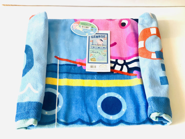 Picture of PP090282-100% COTTON 70*140CM PEPPA PIG BEACH  TOWEL